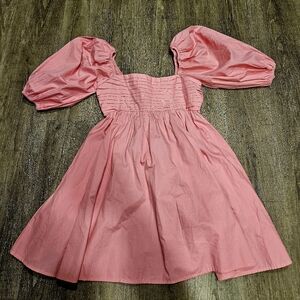 A&F Emerson Poplin Puff Sleeve Mini Dress NWT